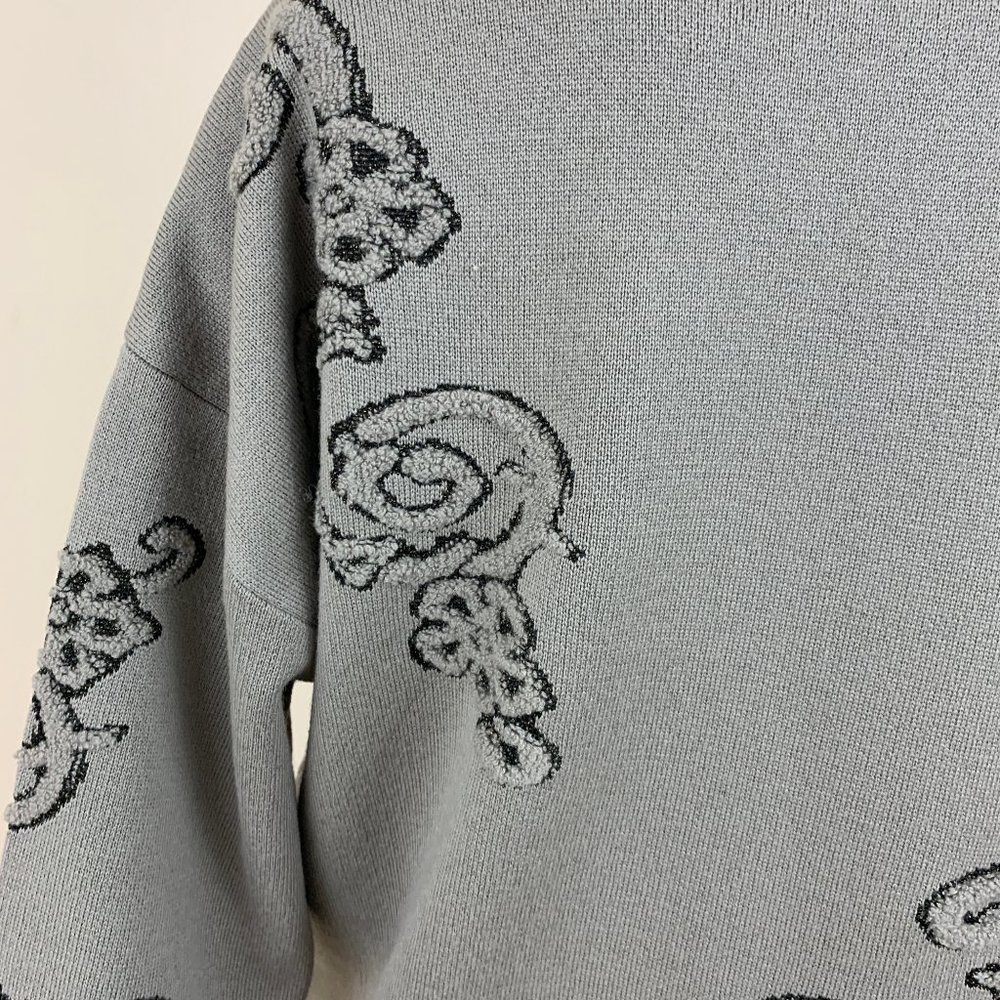 Escada Wool Taupe Textured Patterned Sweater - image 8